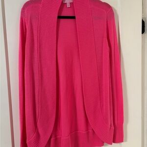 Lilly Pulitzer Amalie cardigan sweater Large pink